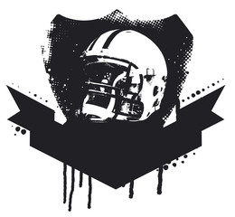 american football stencil shield