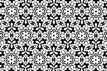 Zelfklevend Fotobehang Простые узоры в чёрном и белом цвете. 6.19   © Ai9&iF