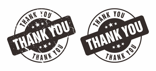 Vector Thank You Rubber Stamp