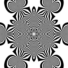 Black and White Background. Abstract Vector Illustration.