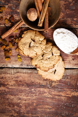 Cookies on the wooden table