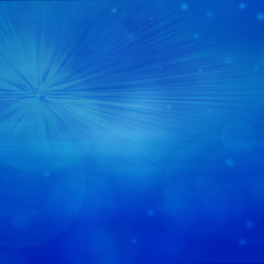 Abstract background -, bright blue lights in darkness