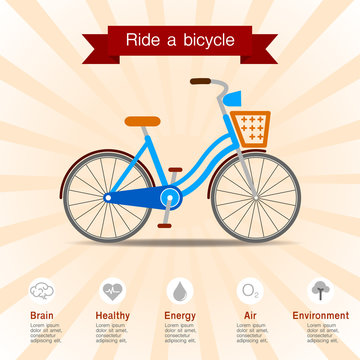 The benefits of ride a bicycle.