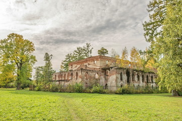 Chinese Theater (1778)  Ruins, in the Alexander Park, Tsarskoye Selo, Russia.