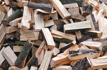 Firewood background 