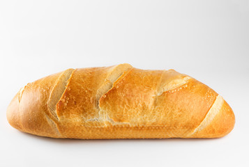 Fresh bread whole isolated over white background
