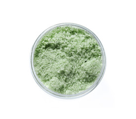 Aroma spa salt isolated on a white