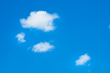 Clouds in blue sky