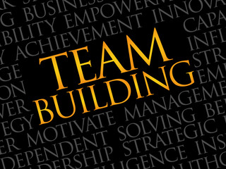 Team Building word cloud, business concept