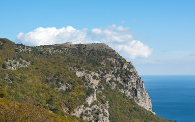 Mountains and sea