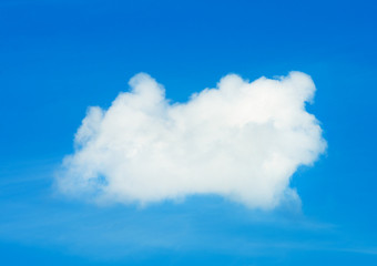 cloud in the blue sky