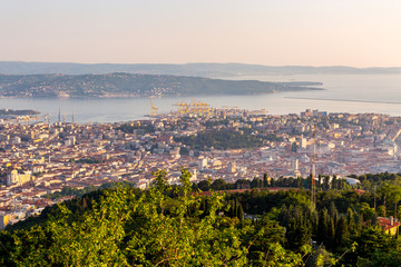 View on the bay in Trieste