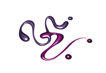 Nail polish isolated on white 