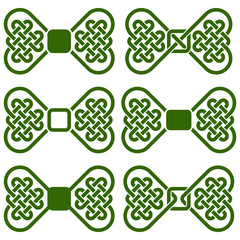 Celtic style knot in the shape of a bowtie 