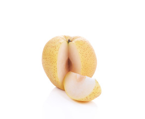 Asian pears isolated on white background