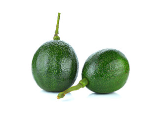 fresh avocado isolated on white background