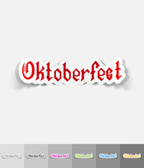 Fototapeta premium realistic design element. Oktoberfest