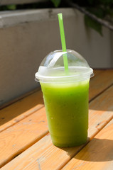 Guava Juice in Plastic Glass
