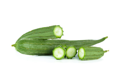 Zucchini isolated on the white background