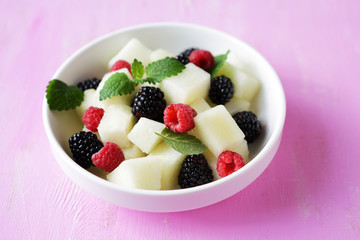 fruits salad with melon
