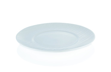 Empty plate isolated on a white background