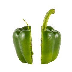 Green Sweet bell pepper (capsicum)