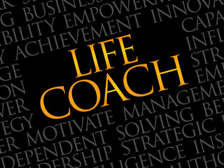 Life Coach word cloud, business concept