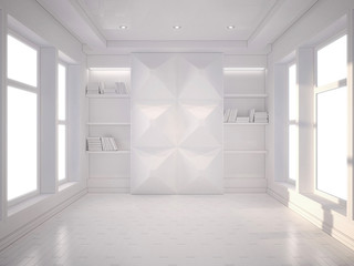 3d illustration of empty modern interior