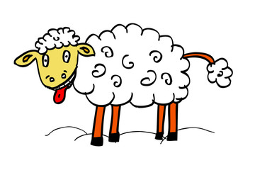 funny sheep 
