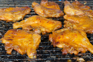 grilling chicken