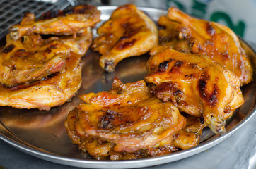 grilling chicken