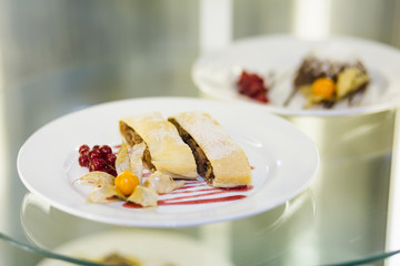 Dessert - apple strudel