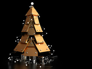 Abstract Christmas Tree, 3D