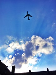 Passierflugzeug beim Start