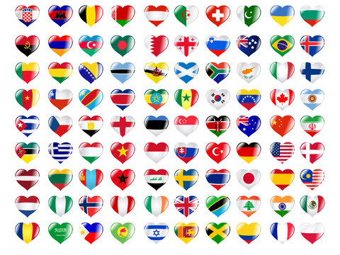 set of hearts