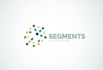 Vector outline minimal abstract geometric logo