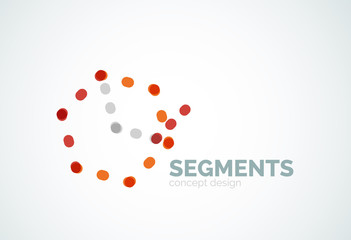 Vector outline minimal abstract geometric logo