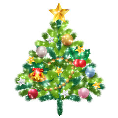 クリスマス　クリスマス　モミの木　アイコン