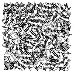 Pattern autumn leaves