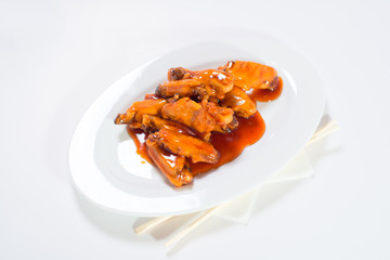 Chicken wings in sweet sauce