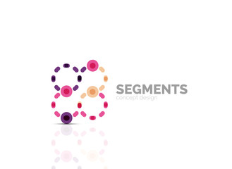 Vector outline minimal abstract geometric logo
