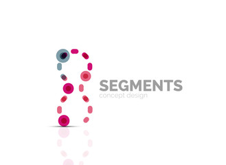 Vector outline minimal abstract geometric logo