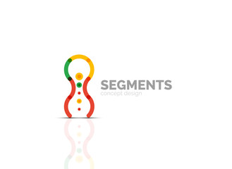 Vector outline minimal abstract geometric logo