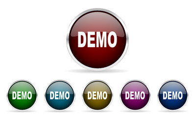 demo vector icon set