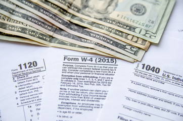 Tax Form W4, 1120, 1040