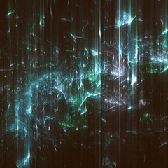 Abstract shapes made of fractal textures.