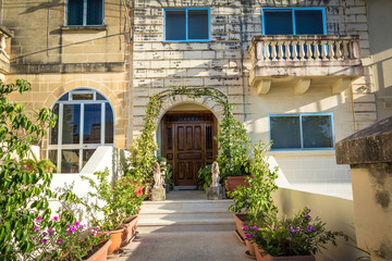 Fototapeta na wymiar Entrance to house, Malta