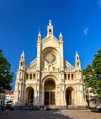 Fototapeta na wymiar St. Catherine church in Brussels - Belgium