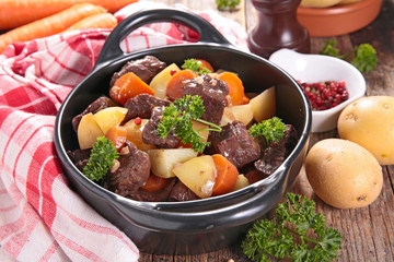 beef stew and vegetables