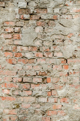 old red mud brick wall